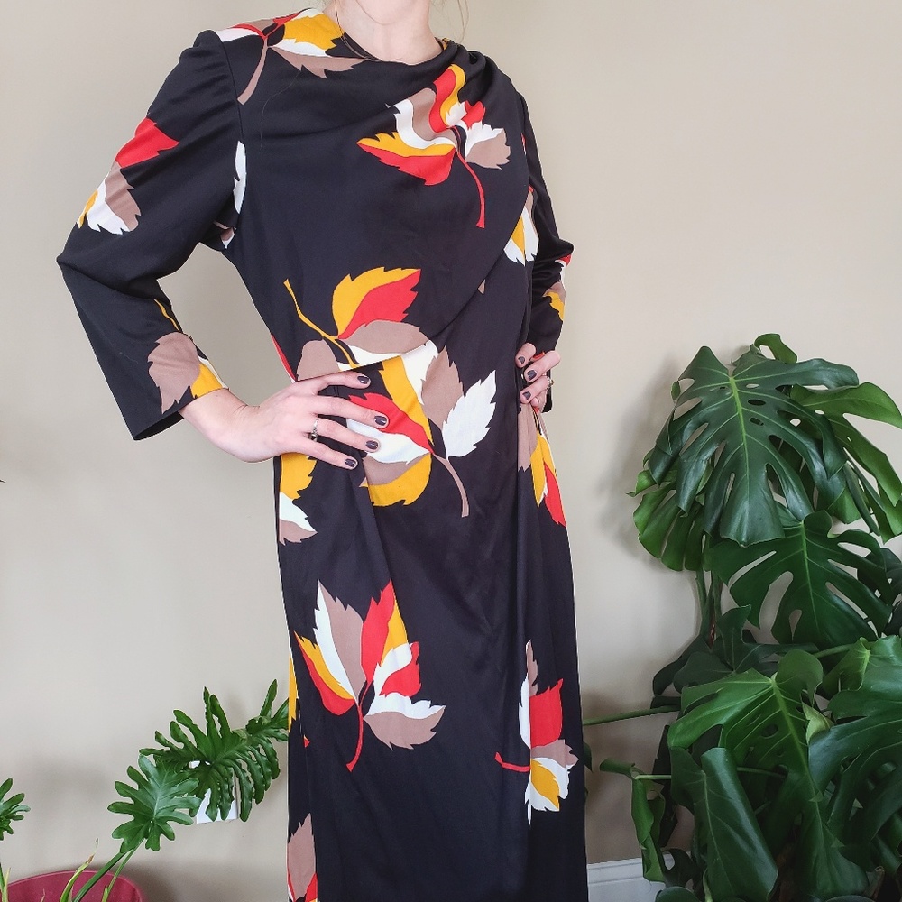 Vtg 1960s "Classic Lady by Constantine" Maxi Dress